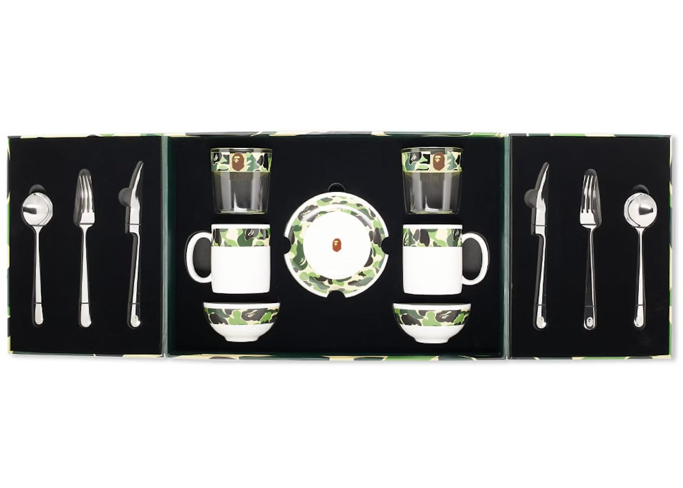 BAPE "Tableware Set Green ABC" Camo