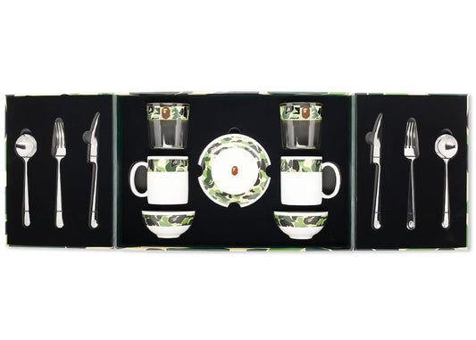 BAPE "Tableware Set Green ABC" Camo