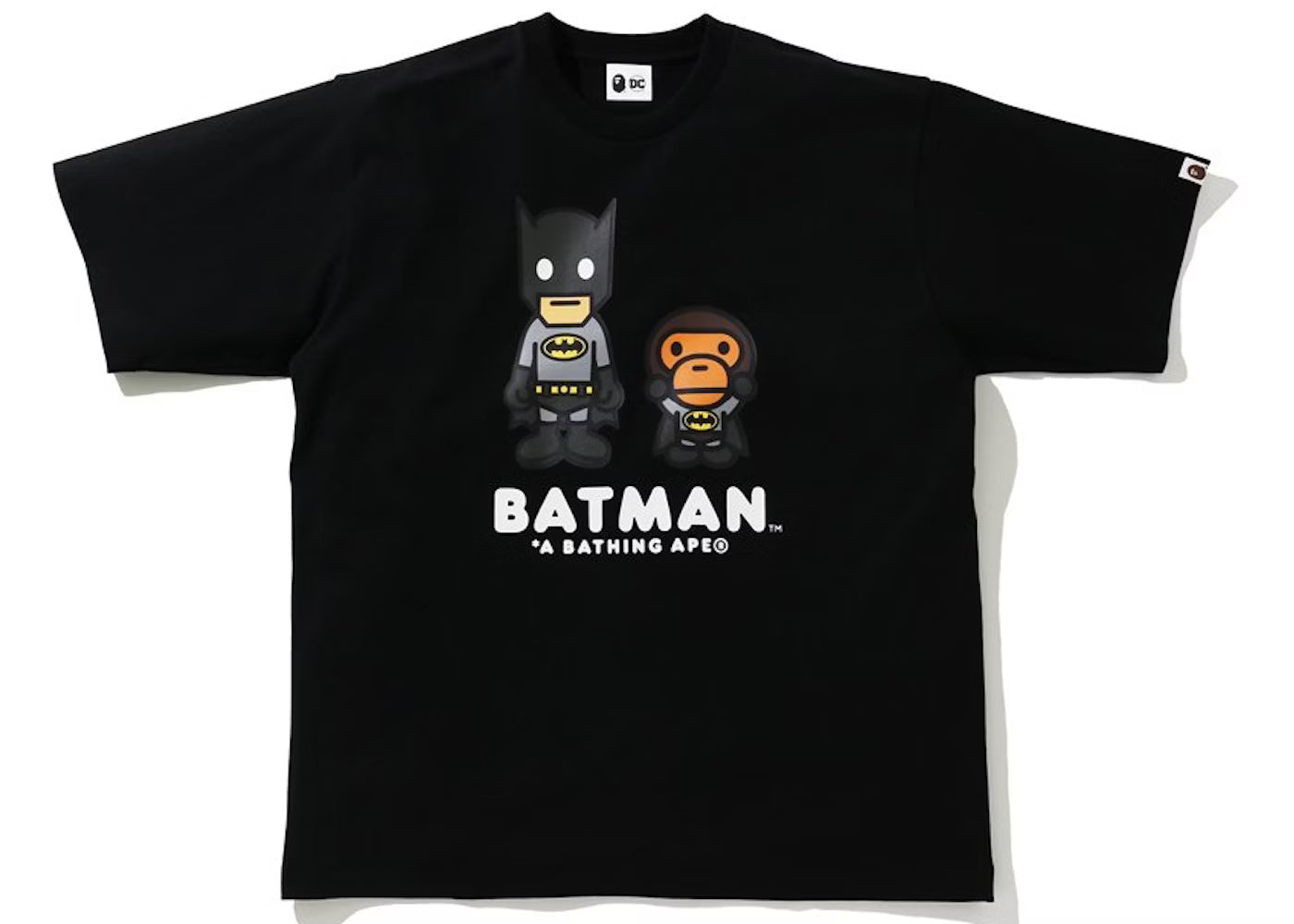 BAPE x DC "Baby Milo Batman" Black Tee