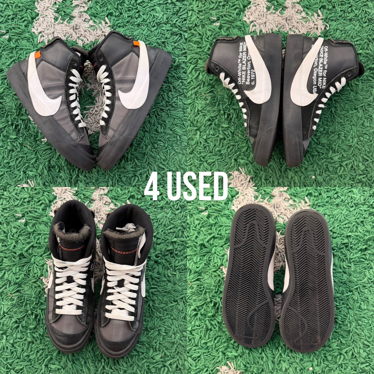 Nike Blazer Mid x Off-White  “Black Grim Reaper” USED