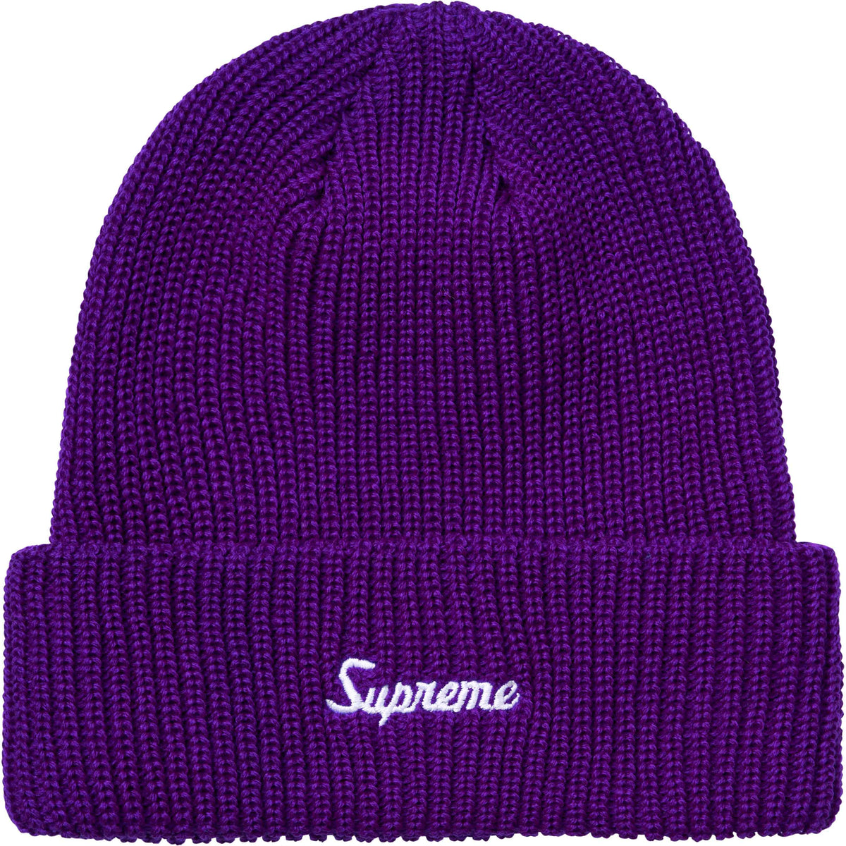Supreme 'Loose Gauge' Purple Beanie