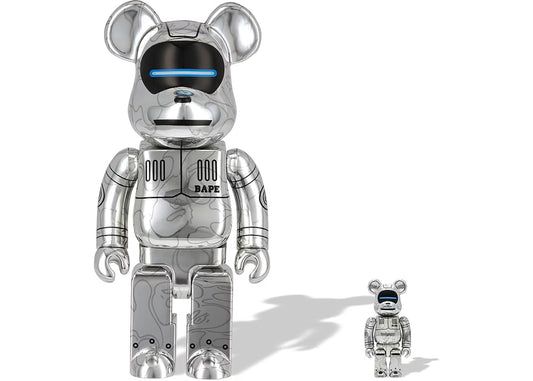 Be@rBrick x BAPE x Hajime Sorayama Baby Milo 100% & 400% Set