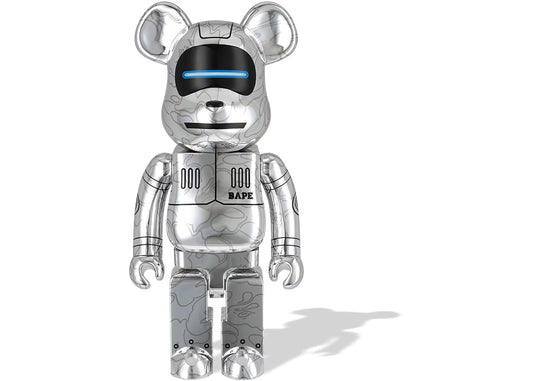 Be@rBrick x Bape x Hajime Sorayama “Silver”