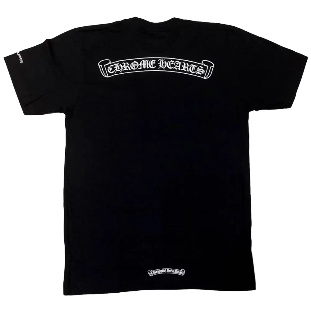 Chrome Hearts 'Scroll Logo' Black Pocket T-shirt
