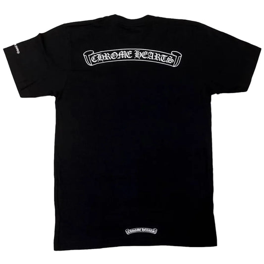 Chrome Hearts 'Scroll Logo' Black Pocket T-shirt