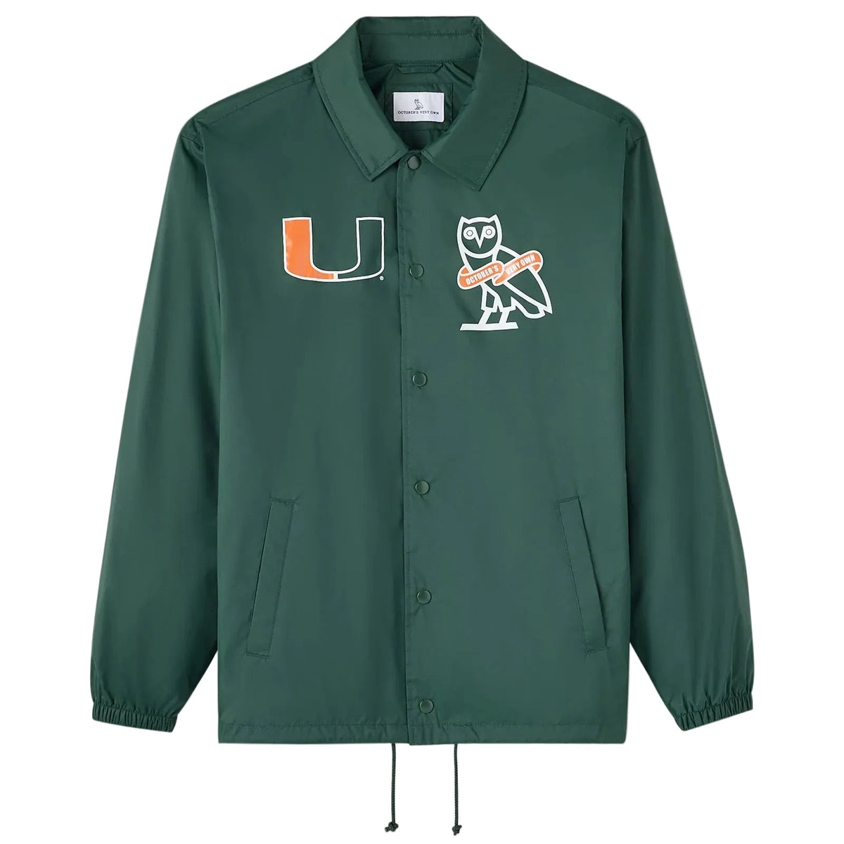 OVO 'University of Miami' Coaches Green Jacket