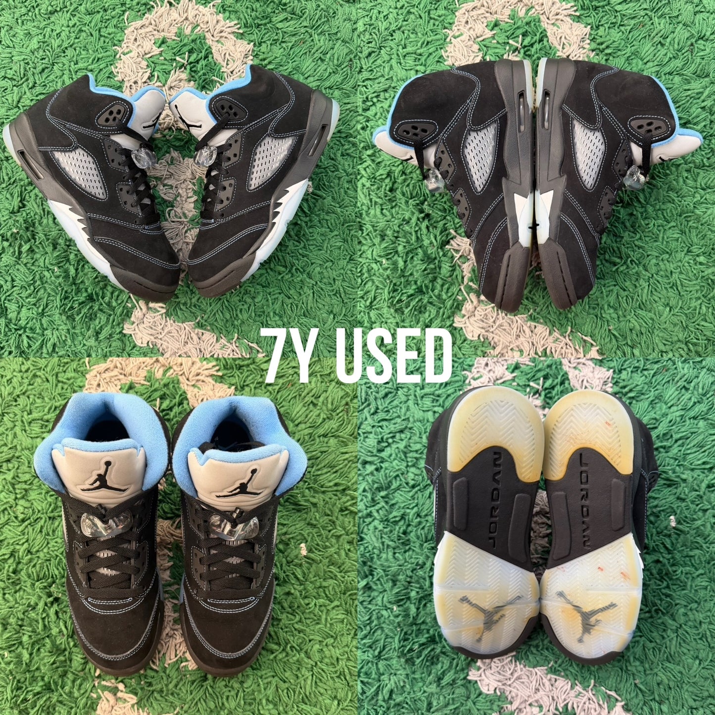Air Jordan 5 Retro Black 'University Blue' (2026) USED