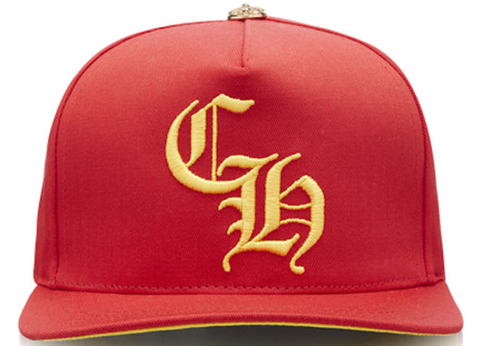 Chrome Hearts "CH" Gold Button Red/Yellow Hat