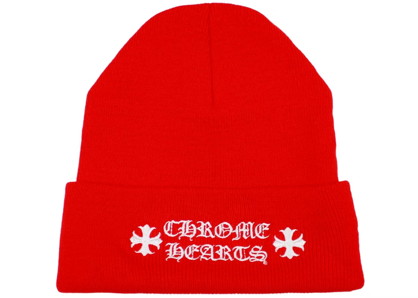 Chrome Hearts "Logo" Red Beanie