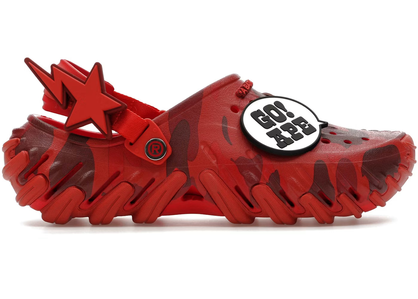 Bape x Crocs  'Flame Camo' Echo RO Clog