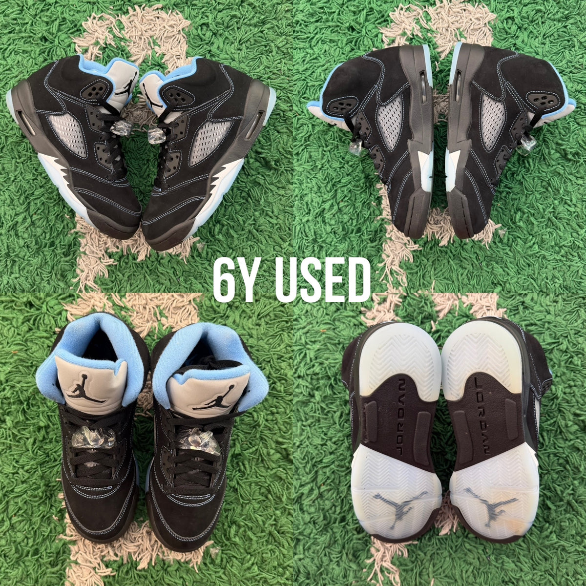 Air Jordan 5 Retro Black 'University Blue' (2026) USED