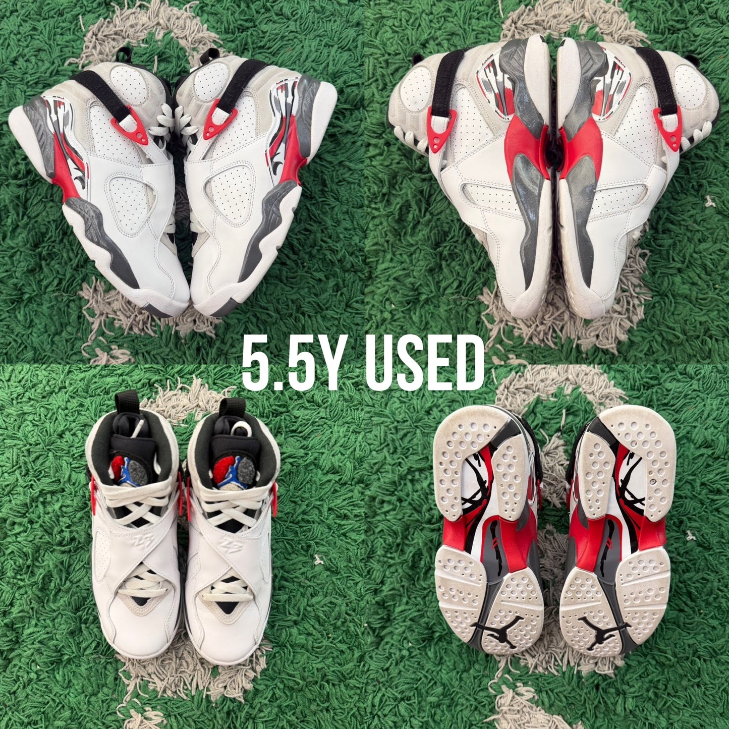Jordan 8 Retro "White True Red Bugs Bunny" 2025 USED