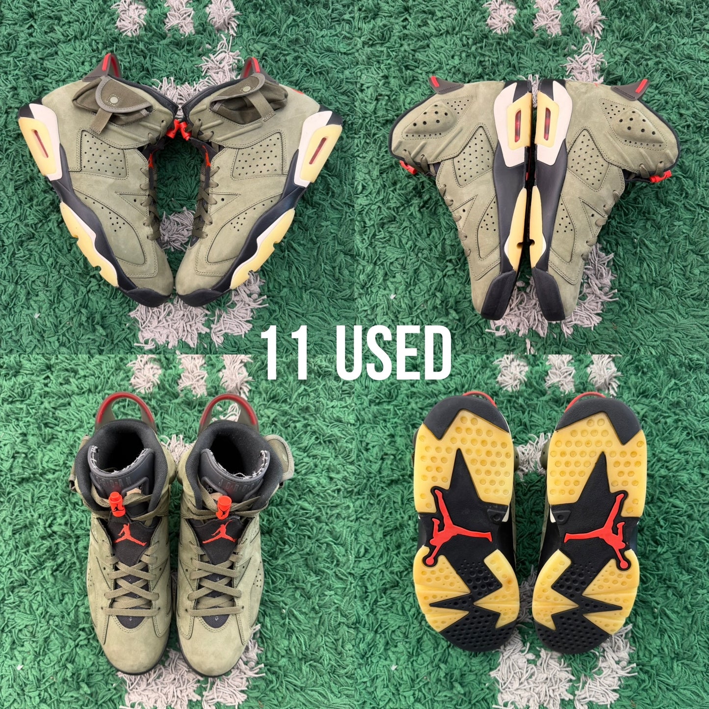 Air Jordan 6 Retro x Travis Scott "Olive" USED