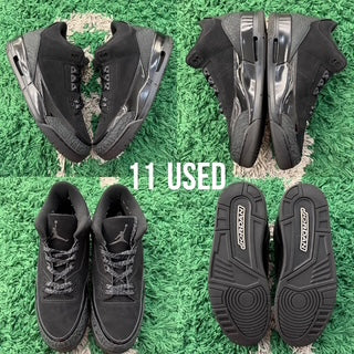 Air Jordan 3 Retro "Black Cat 2025" USED