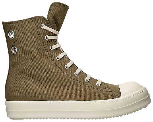 Rick Owens Ramones Leather High Top "Pale Green"