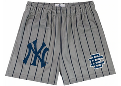 Eric Emanuel "New York Yankees" Grey Pin Stripe EE Basic Shorts