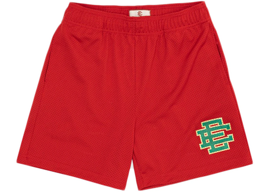 Eric Emanuel "Christmas" Red/Glitter Green EE Basic Shorts