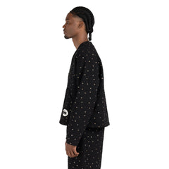 Honor The Gift "Gifted Floral" Beaded Black Cardigan