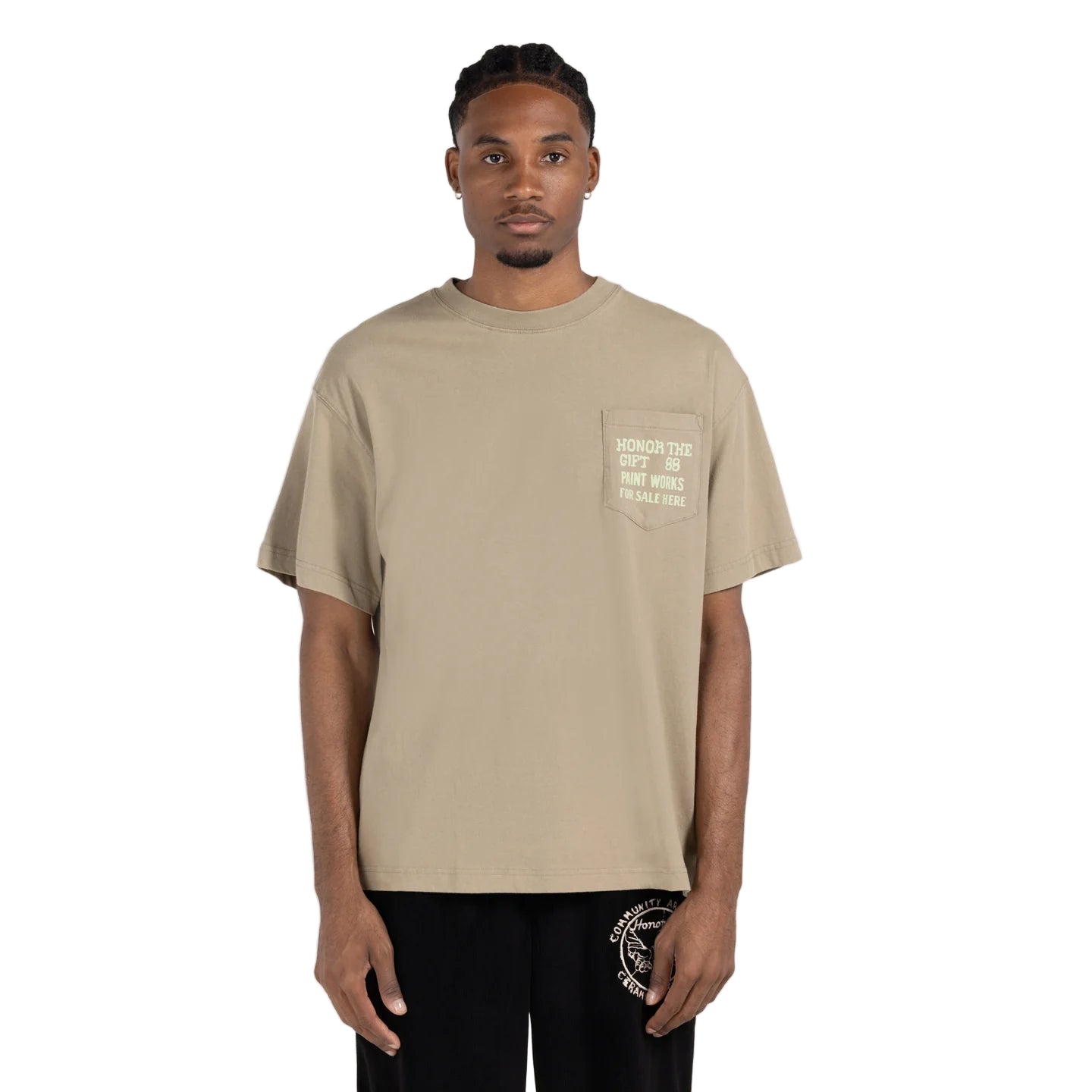 Honor The Gift "Paint Works" Taupe Tee