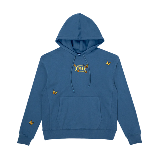 FELT "Butterfly" Stone Blue Hoodie
