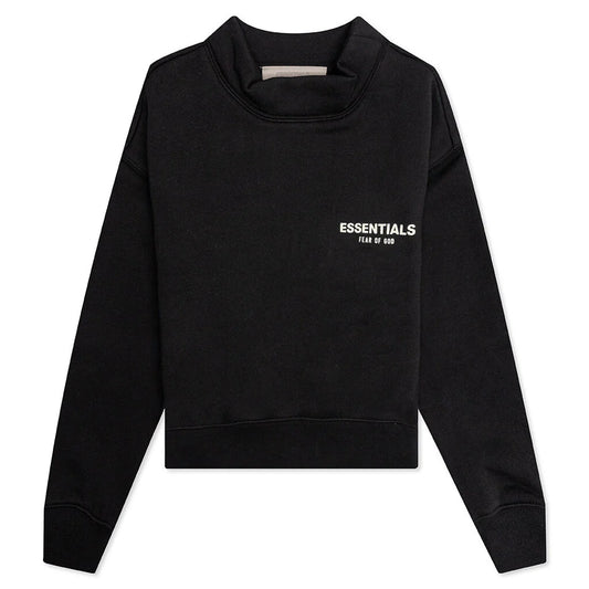 Fear Of God Essentials Kids "Stretch Limo" Mock Neck Sweater