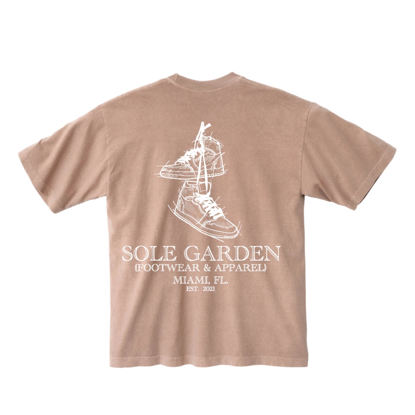 Sole Garden "Hanging Jays" Rose Quartz Tee
