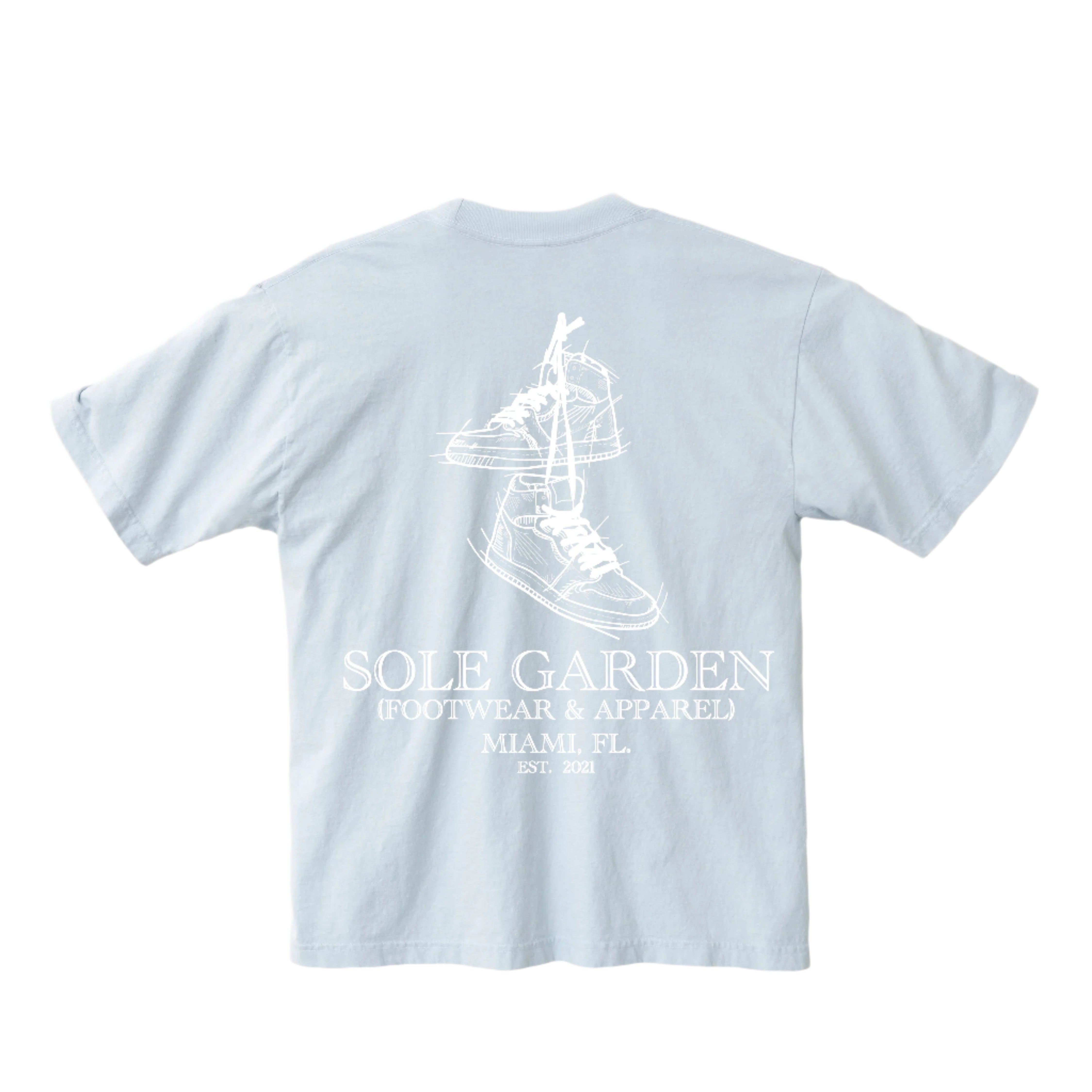 Sole Garden "Hanging Jays" Light Blue T-Shirt