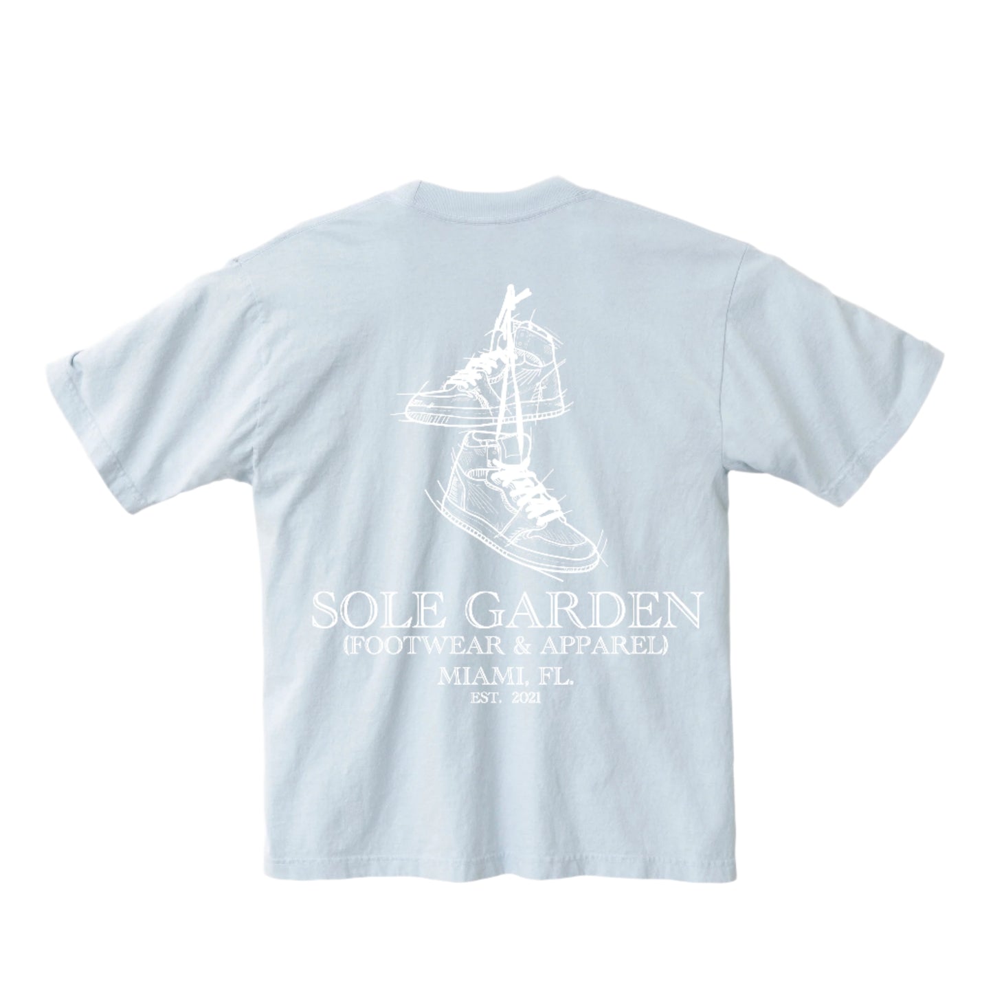 Sole Garden "Hanging Jays" Light Blue T-Shirt
