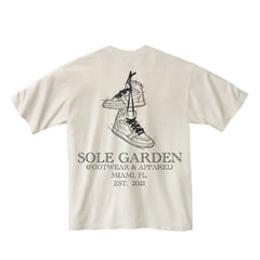 Sole Garden "Hanging Jays" Cream T-Shirt