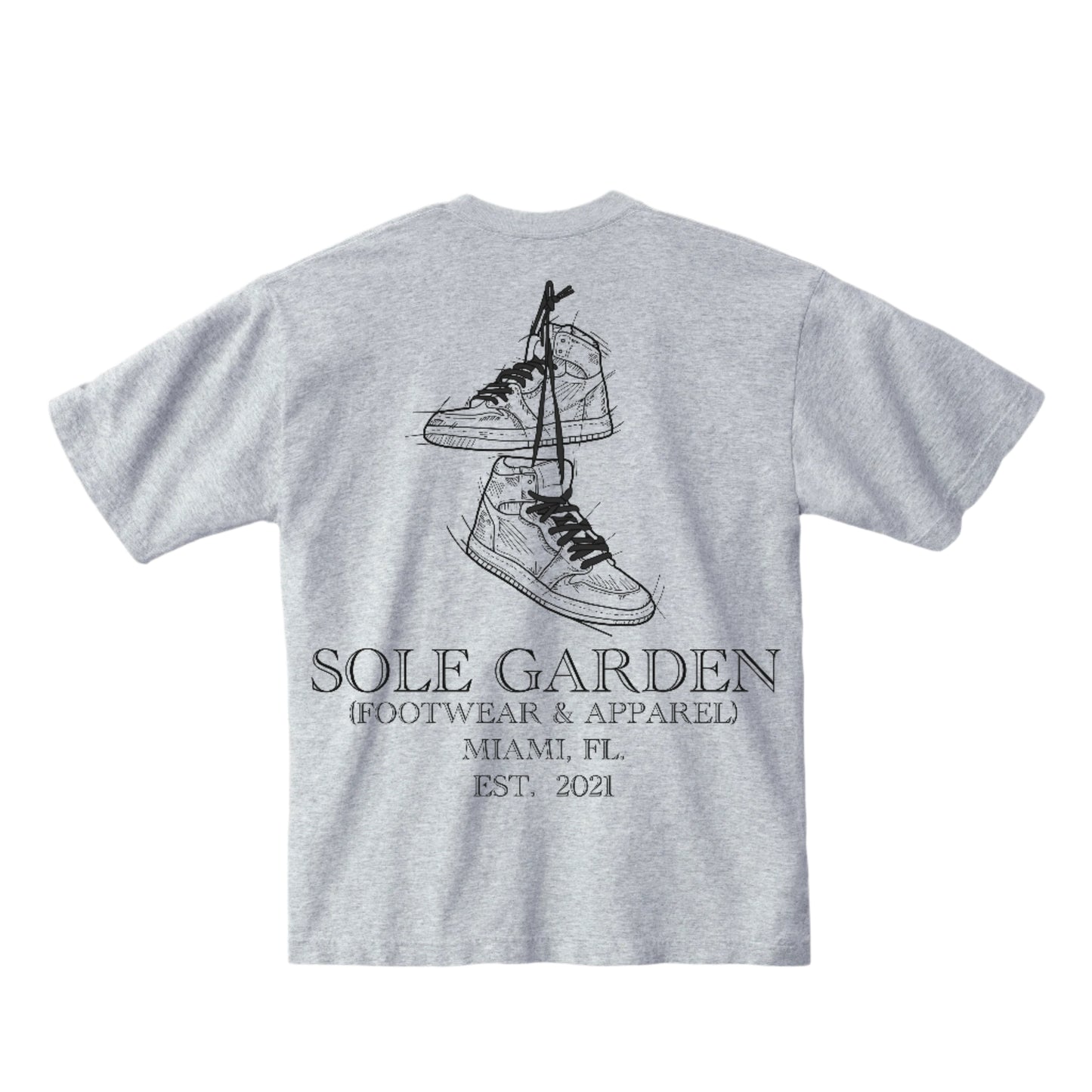 Sole Garden "Hanging Jays" Ash Grey T-Shirt