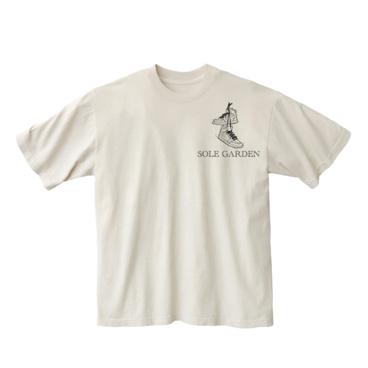 Sole Garden "Hanging Jays" Cream T-Shirt