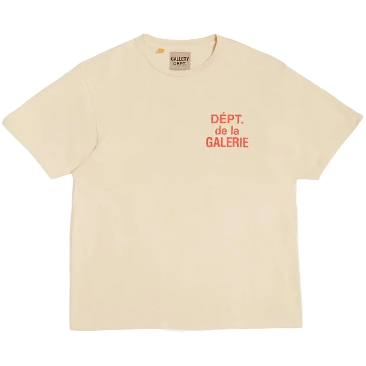 Gallery Dept. 'French' Cream/Orange Tee