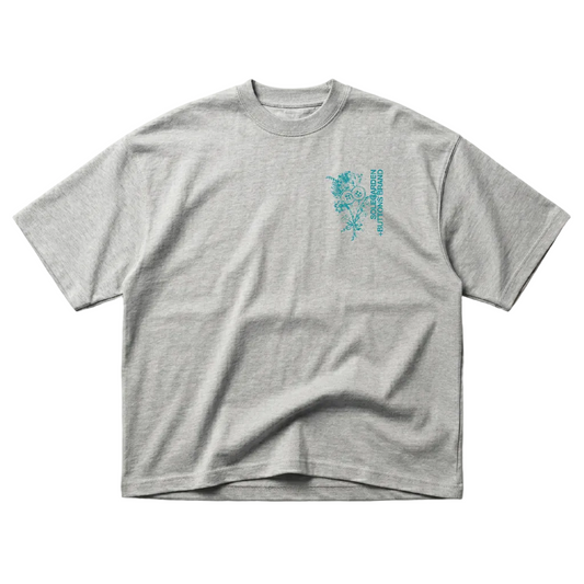 Sole Garden x Buttons Brand “Buttons Garden” Ash Grey Tee