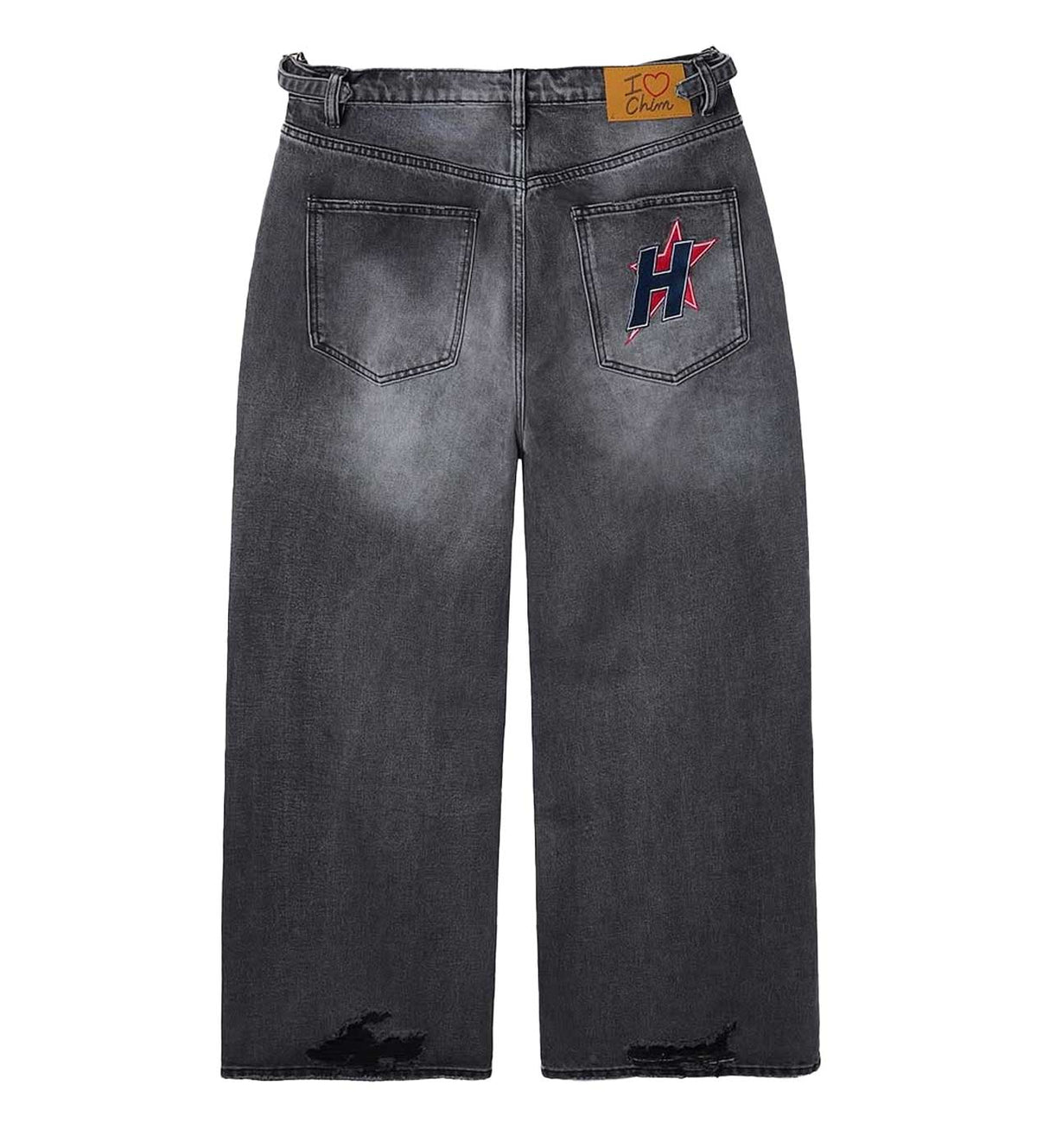 HMDD 'H-Star' Baggies Denim Pant Black