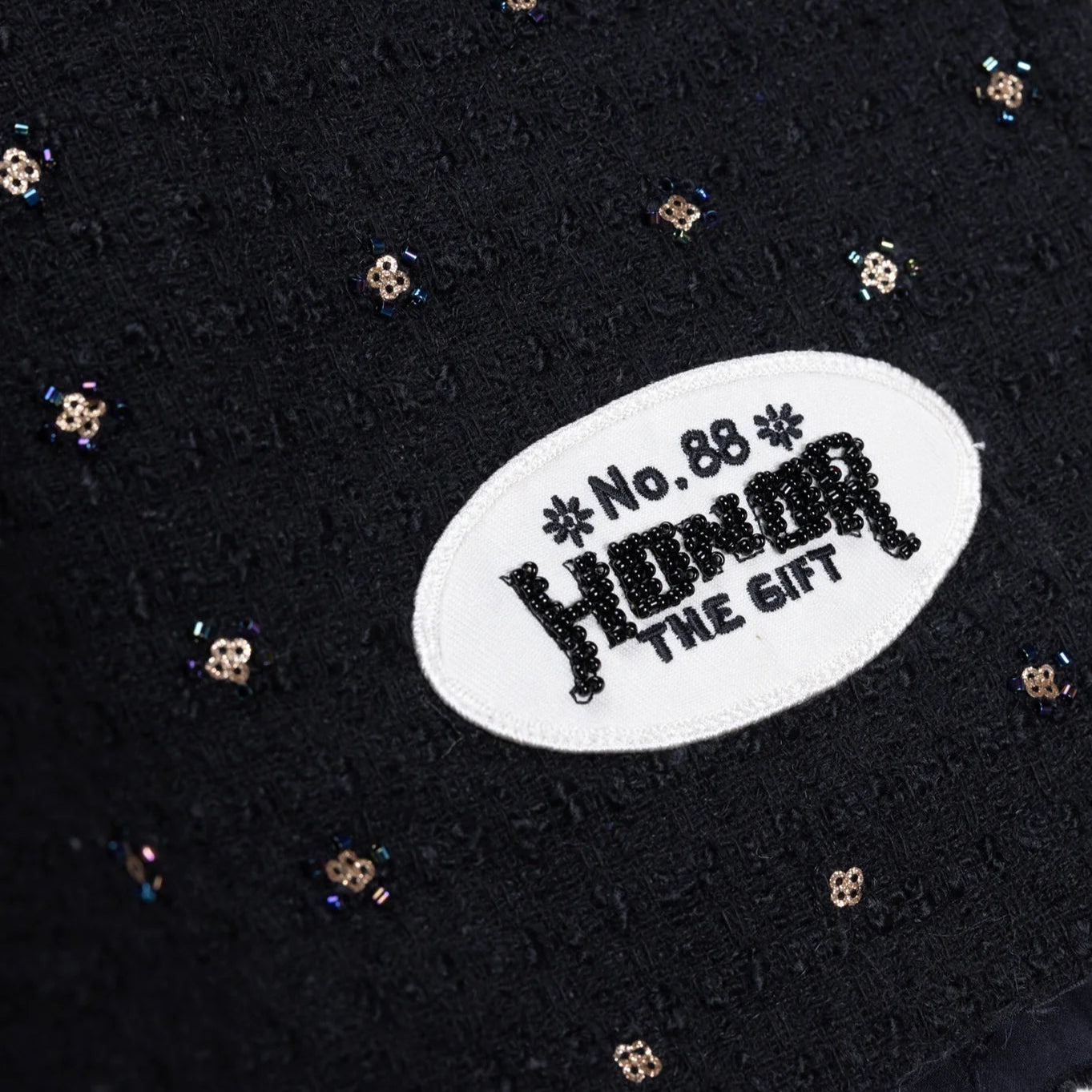 Honor The Gift "Gifted Floral" Beaded Black Shorts