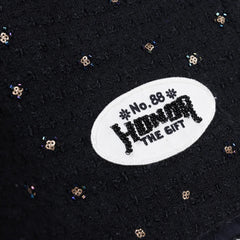 Honor The Gift "Gifted Floral" Beaded Black Shorts