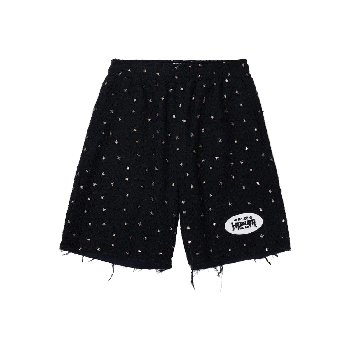 Honor The Gift "Gifted Floral" Beaded Black Shorts