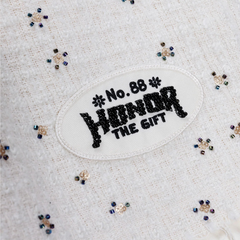 Honor The Gift "Gifted Floral" Beaded White Shorts