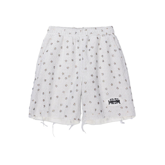 Honor The Gift "Gifted Floral" Beaded White Shorts