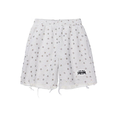 Honor The Gift "Gifted Floral" Beaded White Shorts