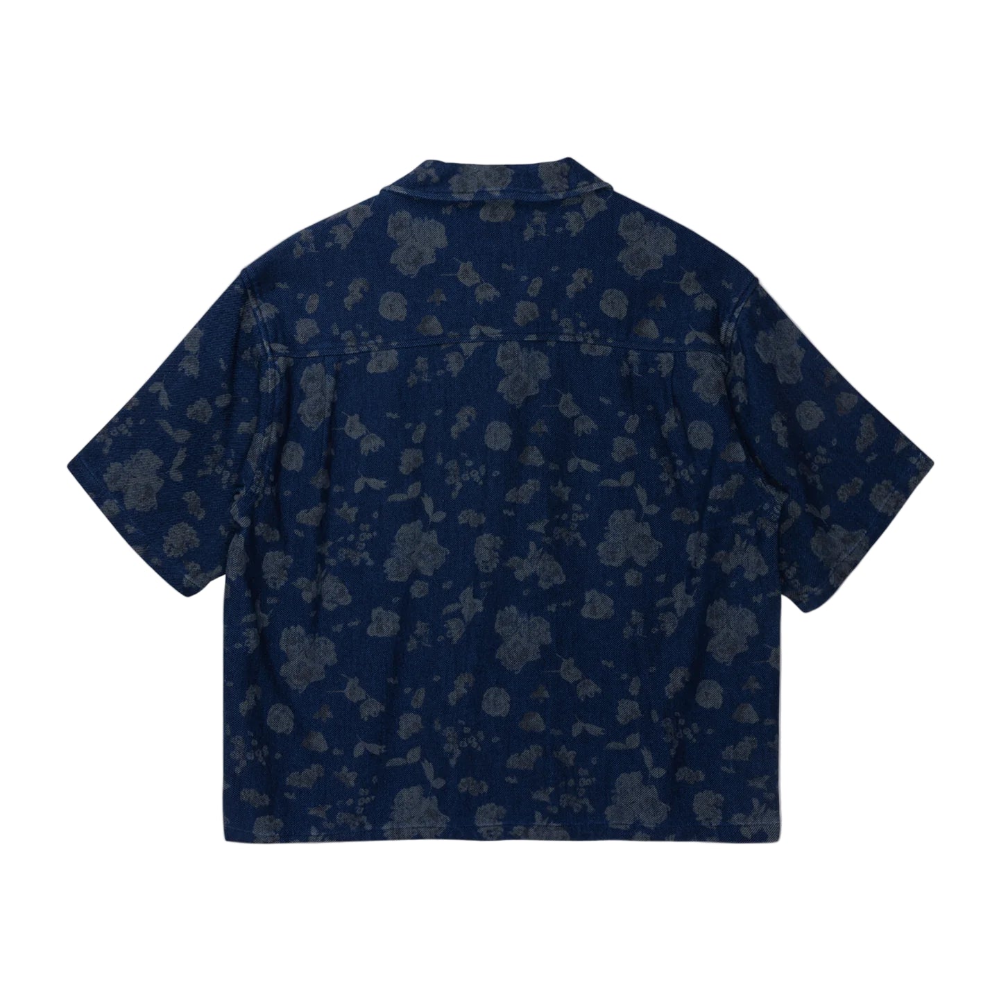 Honor The Gift "Floral" Indigo Denim Button Down Shirt