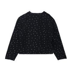 Honor The Gift "Gifted Floral" Beaded Black Cardigan