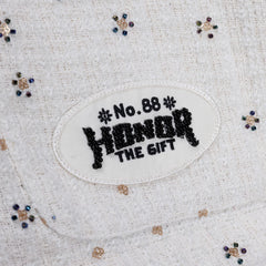 Honor The Gift "Gifted Floral" Beaded White Cardigan