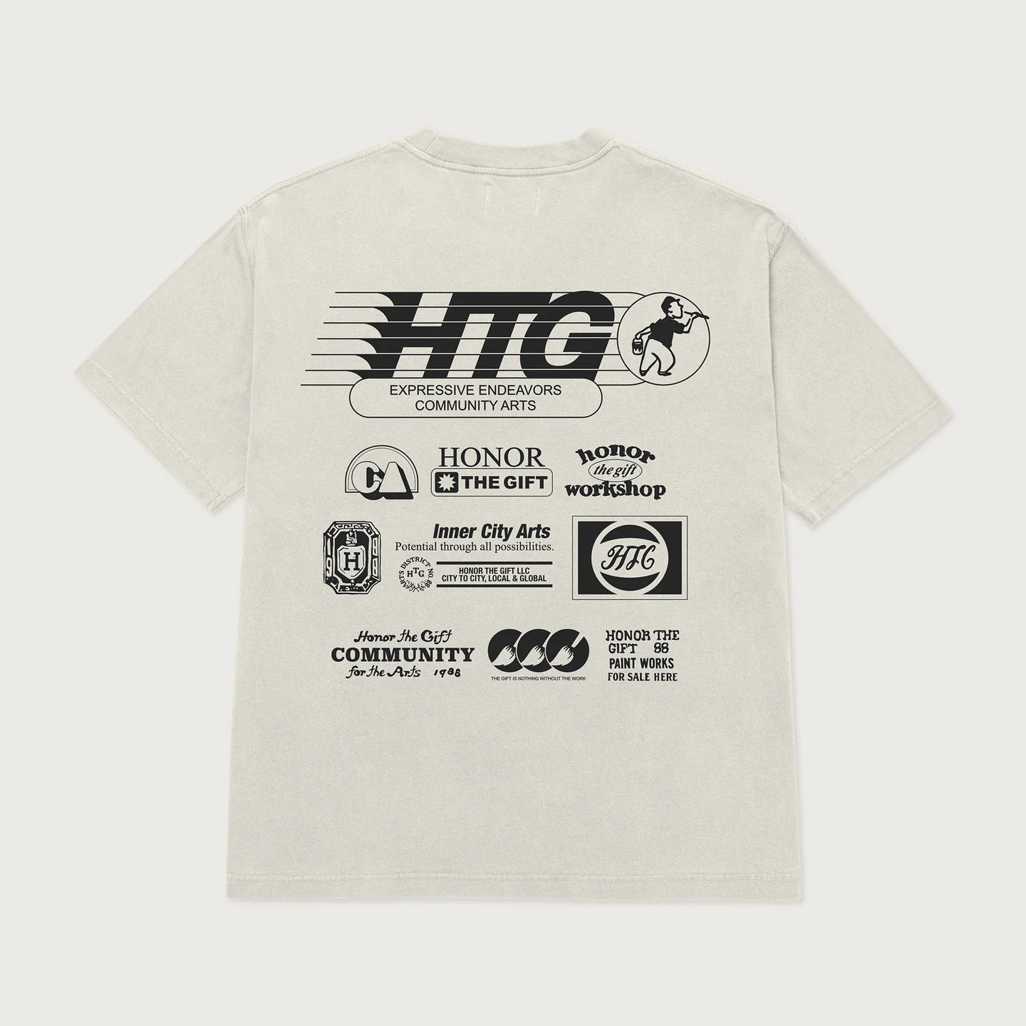 Honor The Gift "Paint Works" Bone Tee