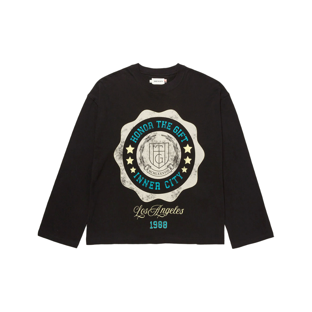 Honor The Gift "HTG Seal Logo" Black Longsleeve