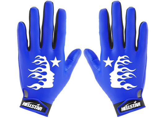 Hellstar "Logo" Blue Football Gloves