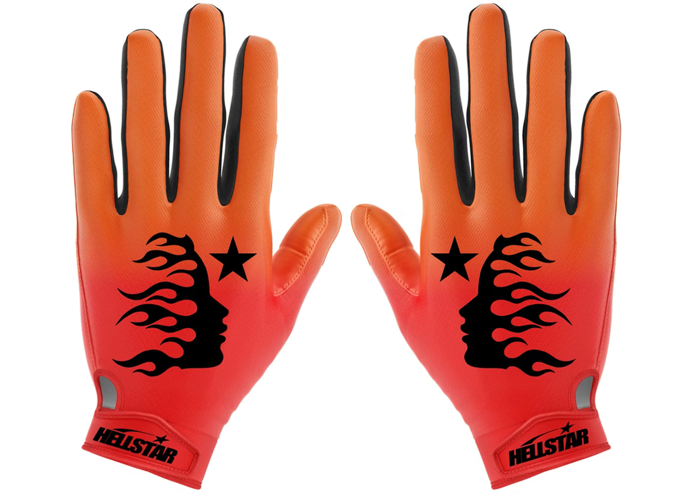 Hellstar "Logo" Orange Football Gloves