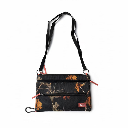 FELT "Roadman" Black Woodland Camo Bag