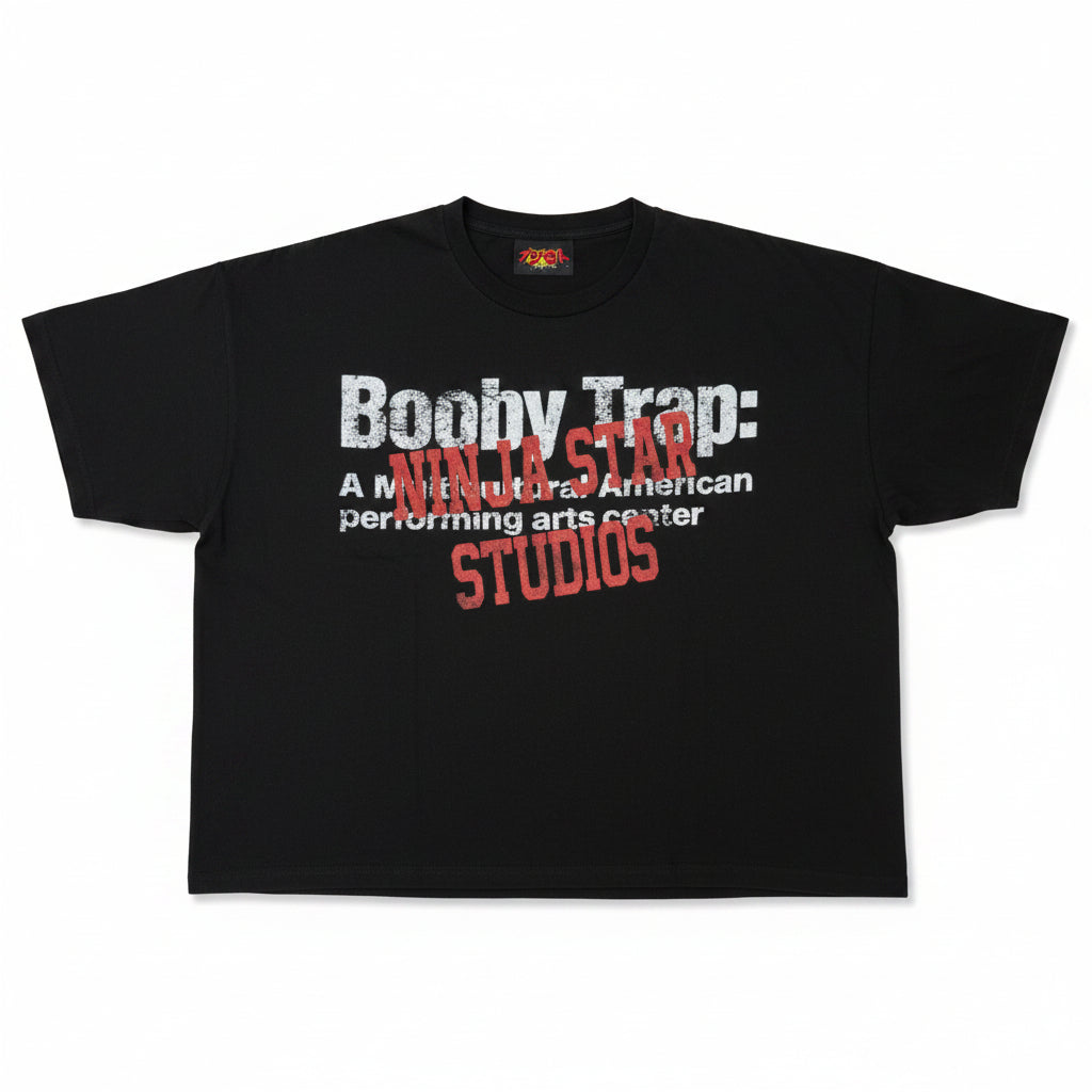 Fujimoto Shirt 'Booby Trap' Faded Black Tee