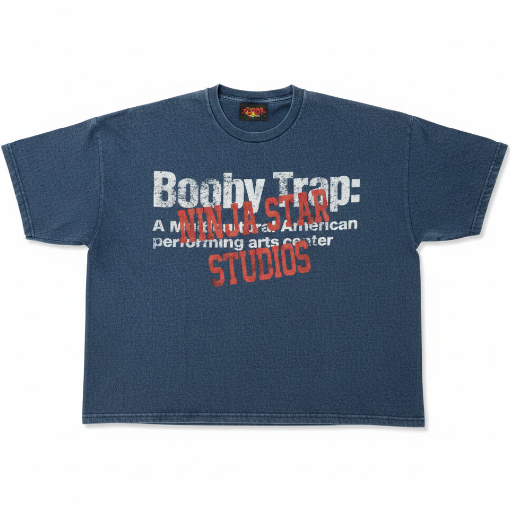 Fujimoto Shirt 'Booby Trap' Denim Blue Tee
